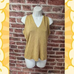 Women's AUGUST SILK Knits Silk Sleeveless Blouse‎ Top Medium